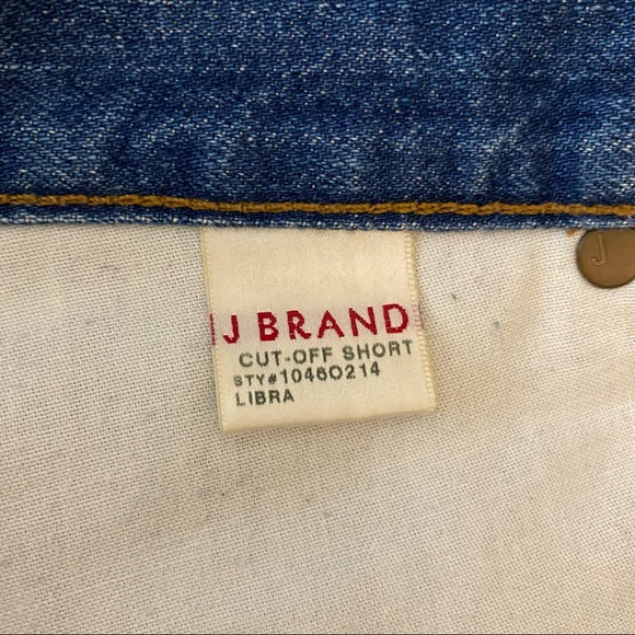 J BRAND Libra Cut Off Denim Shorts - Medium Blue, Size 27 - Picture 8 of 12